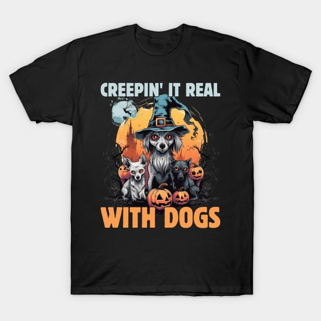 Boo-tifully Bewitched Puppy Dog Halloween T-Shirt by Rosemat